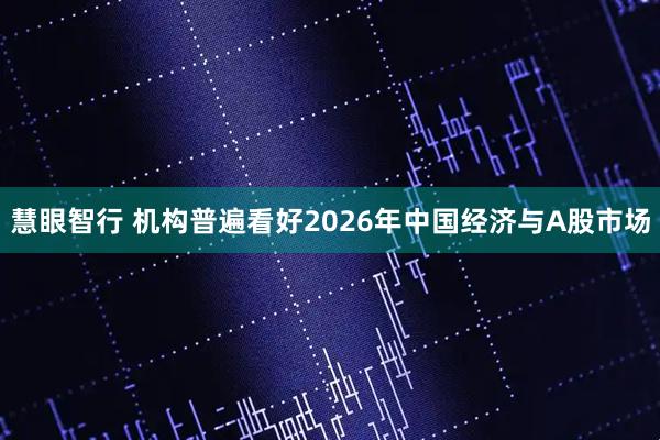 慧眼智行 机构普遍看好2026年中国经济与A股市场